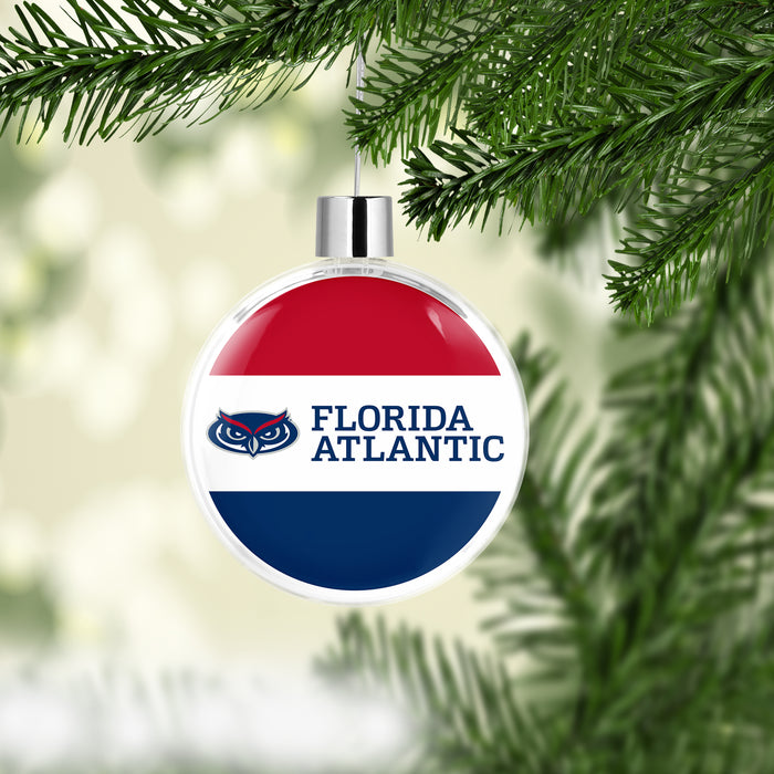 Florida Atlantic University Christmas Ornament Flat Round