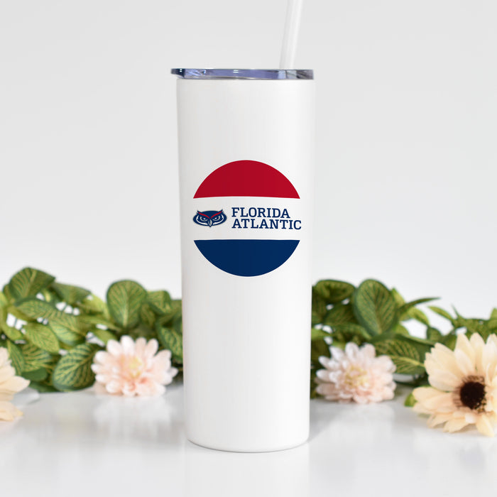 Florida Atlantic University Stainless Steel Skinny Tumbler 20 OZ