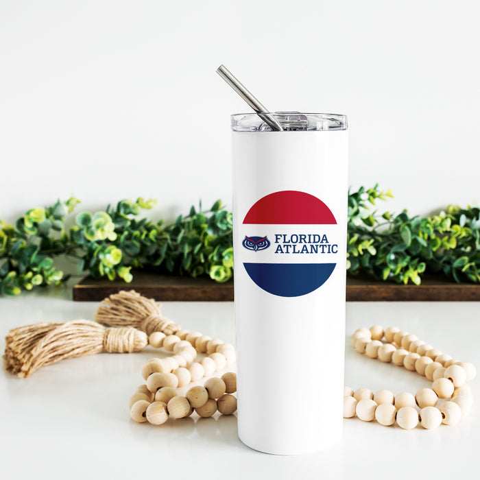 Florida Atlantic University Stainless Steel Skinny Tumbler 20 OZ