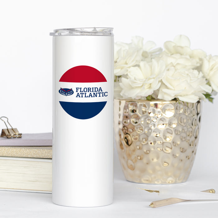 Florida Atlantic University Stainless Steel Skinny Tumbler 20 OZ