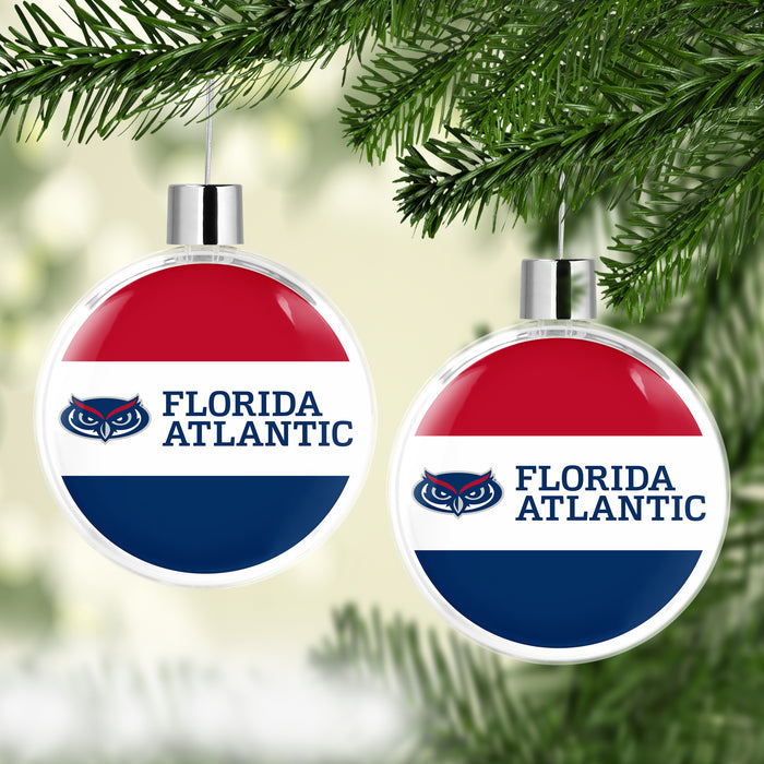 Florida Atlantic University Christmas Ornament Flat Round