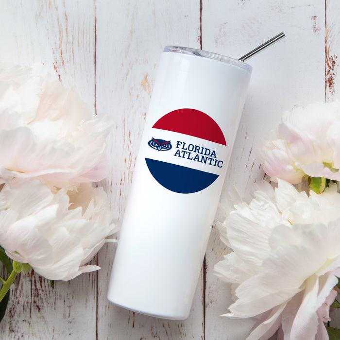 Florida Atlantic University Stainless Steel Skinny Tumbler 20 OZ