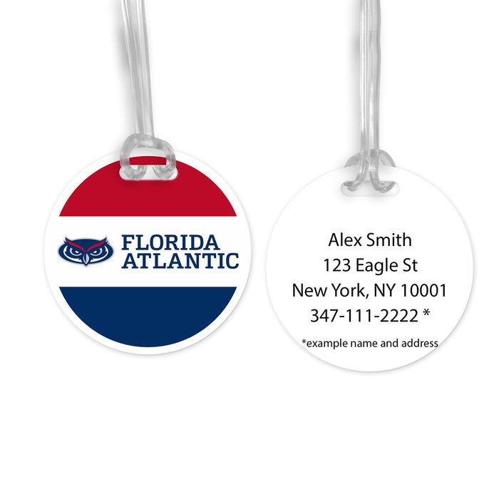 Florida Atlantic University Luggage Bag Tag (round)