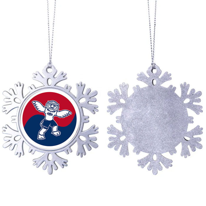 Florida Atlantic University Christmas Ornament - Snowflake Metal