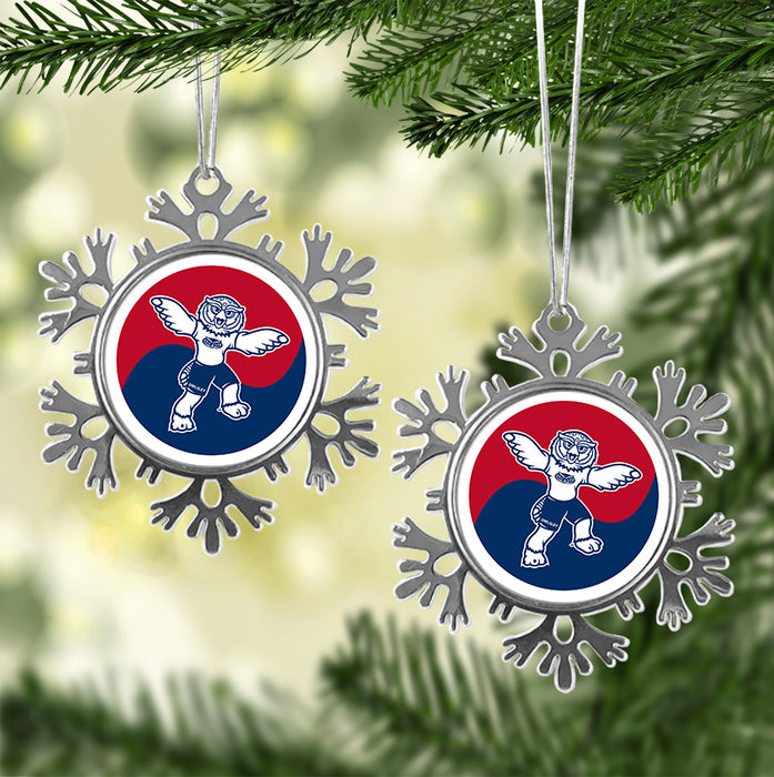 Florida Atlantic University Christmas Ornament - Snowflake Metal