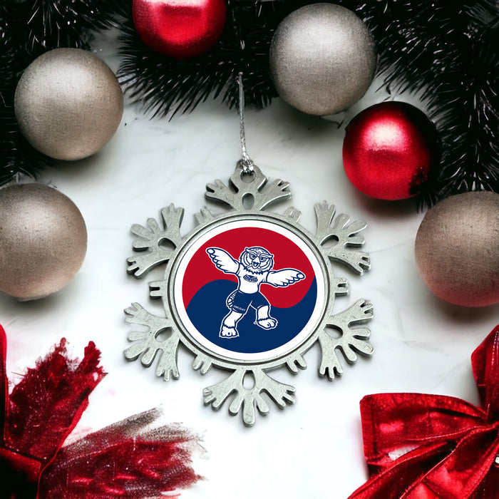 Florida Atlantic University Christmas Ornament - Snowflake Metal