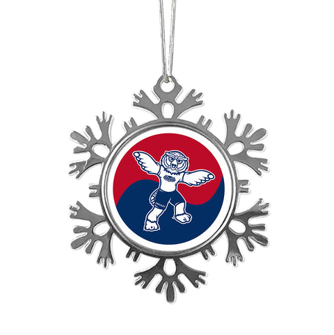 Florida Atlantic University Christmas Ornament - Snowflake Metal