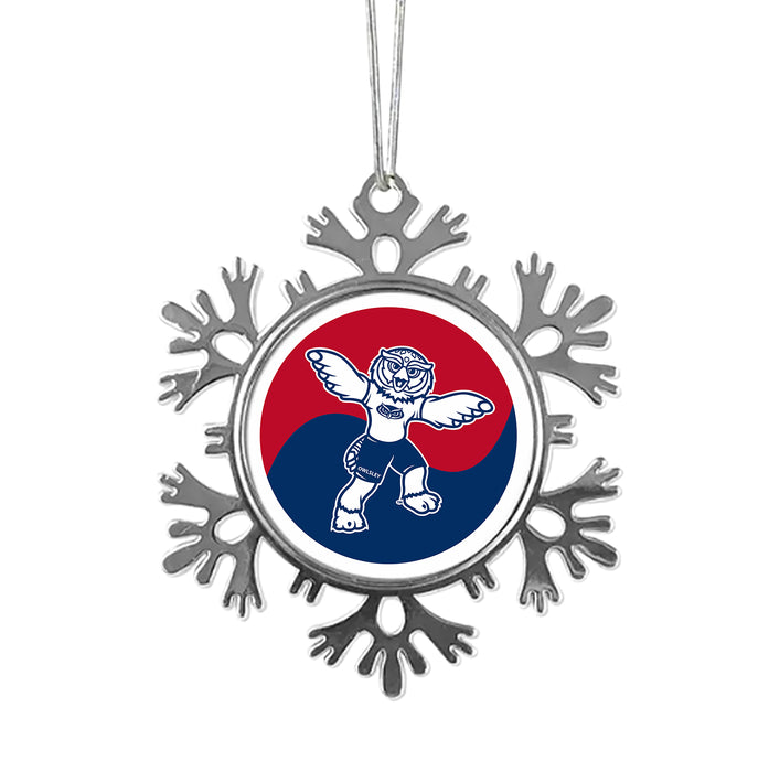 Florida Atlantic University Christmas Ornament - Snowflake Metal