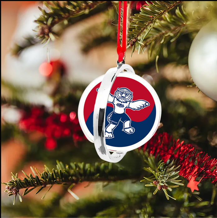 Florida Atlantic University Christmas Reversible Flat Round Ornament