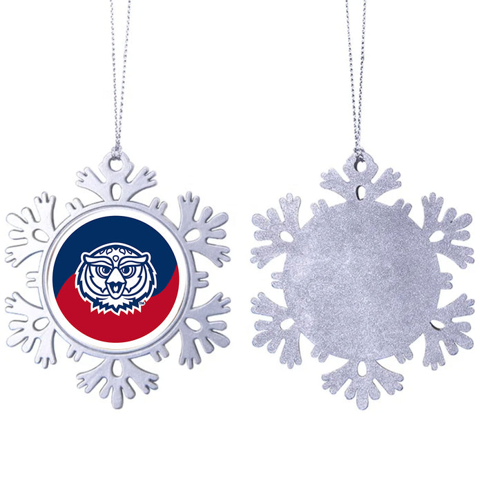 Florida Atlantic University Christmas Ornament - Snowflake Metal