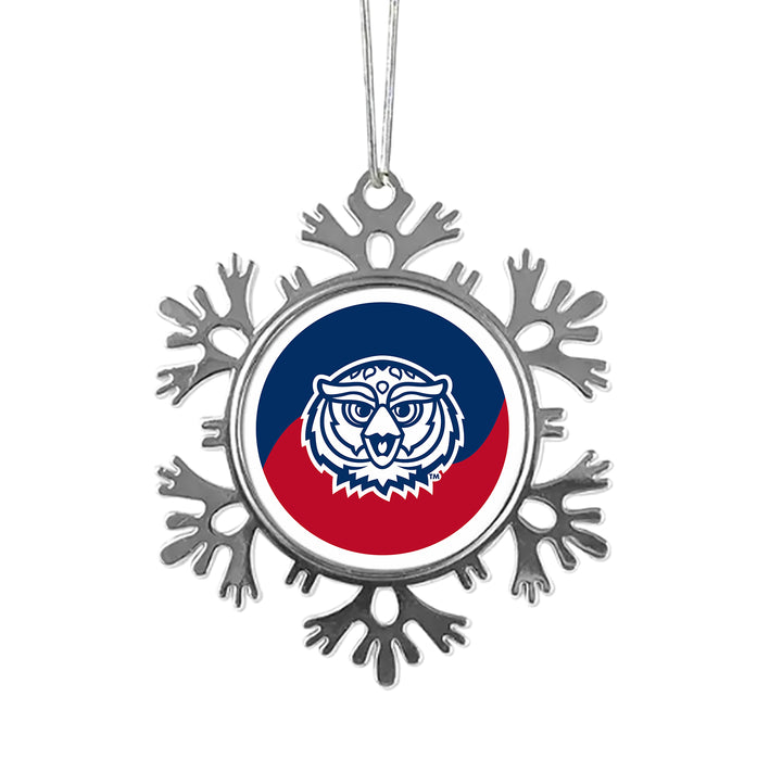 Florida Atlantic University Christmas Ornament - Snowflake Metal