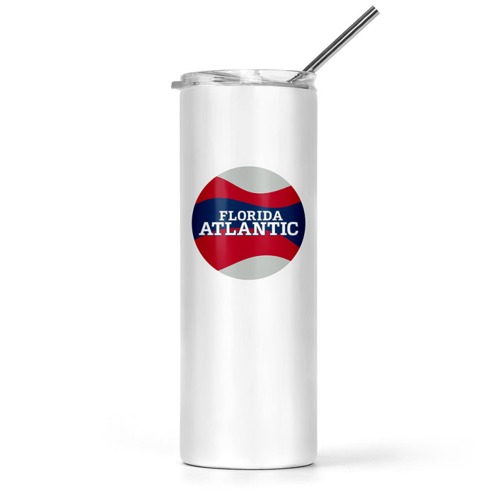 Florida Atlantic University Stainless Steel Skinny Tumbler 20 OZ
