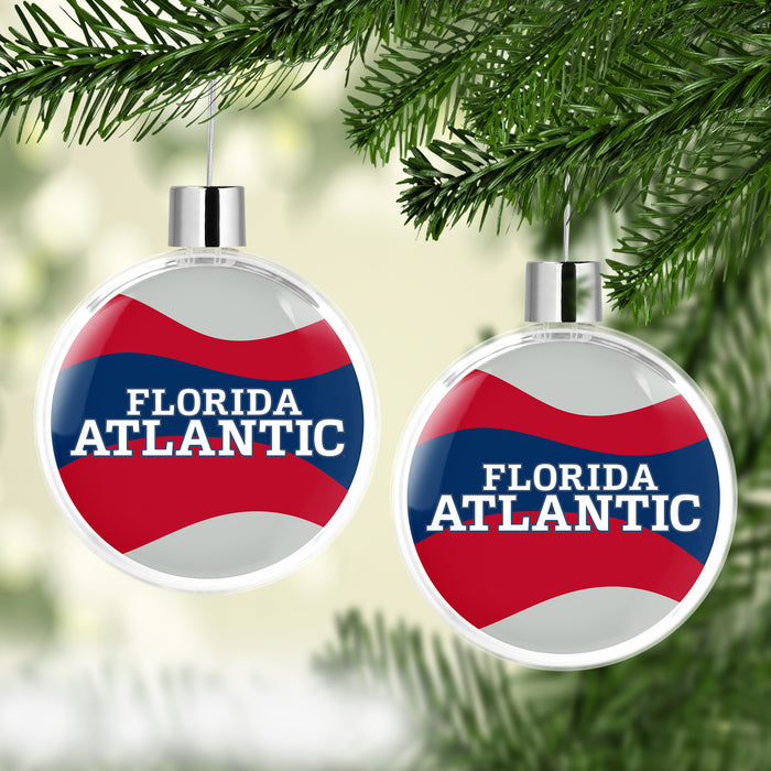 Florida Atlantic University Christmas Ornament Flat Round