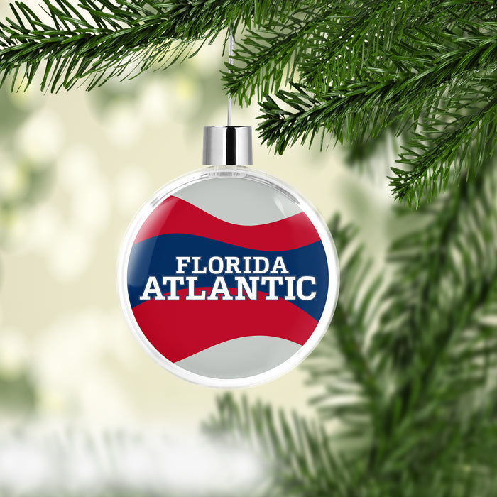 Florida Atlantic University Christmas Ornament Flat Round