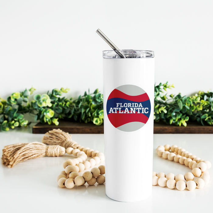 Florida Atlantic University Stainless Steel Skinny Tumbler 20 OZ
