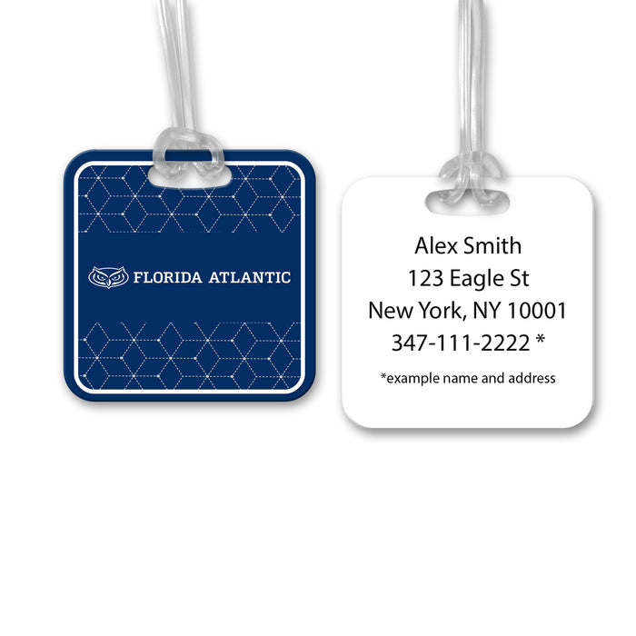 Florida Atlantic University Luggage Bag Tag (square)