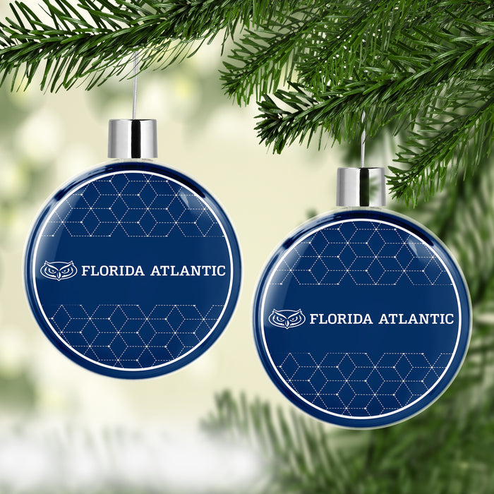 Florida Atlantic University Christmas Ornament Flat Round