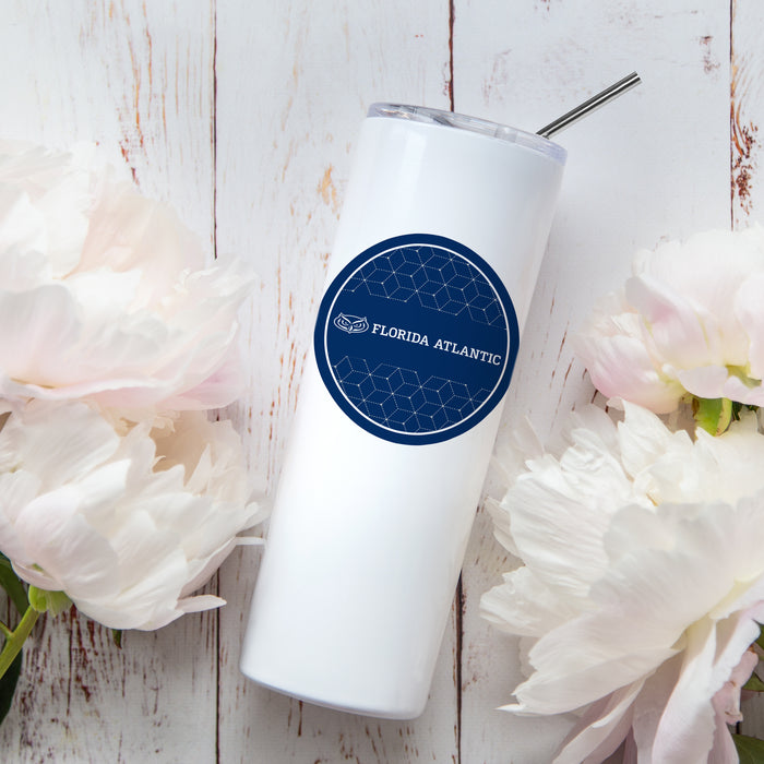 Florida Atlantic University Stainless Steel Skinny Tumbler 20 OZ