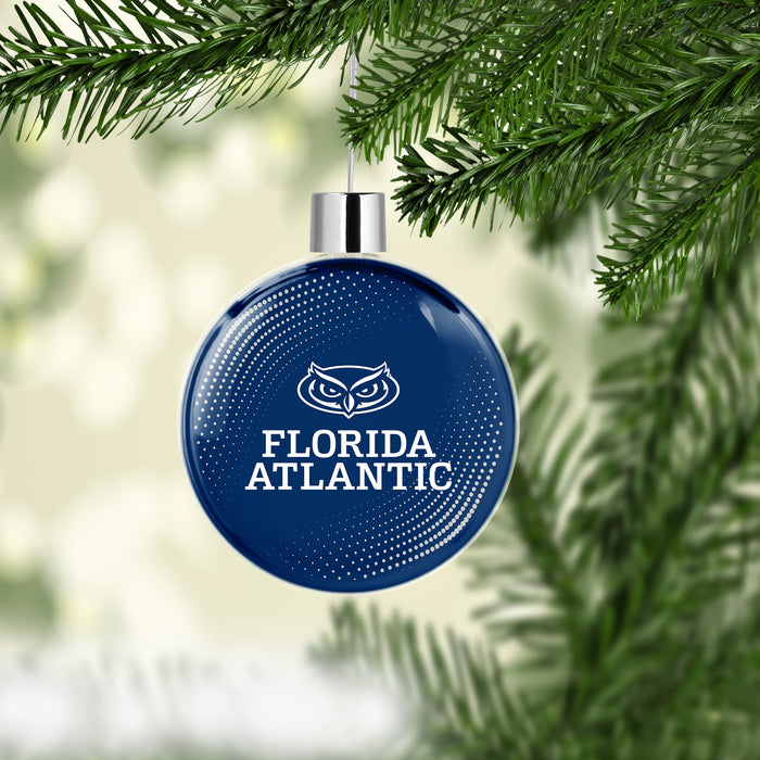 Florida Atlantic University Christmas Ornament Flat Round