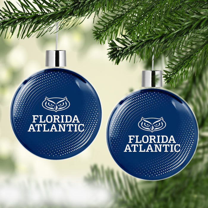 Florida Atlantic University Christmas Ornament Flat Round