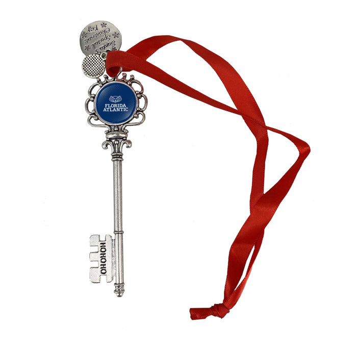 Florida Atlantic University Christmas Ornament Santa Magic Key