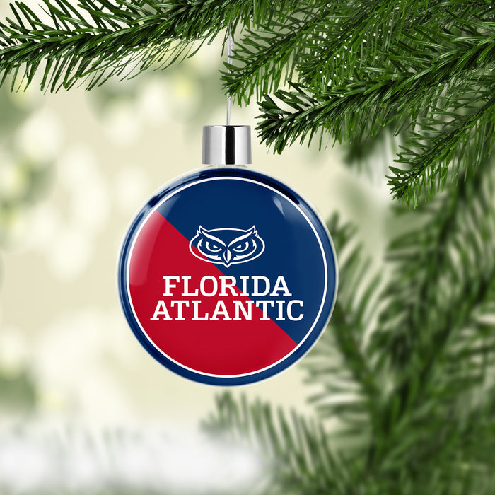 Florida Atlantic University Christmas Ornament Flat Round