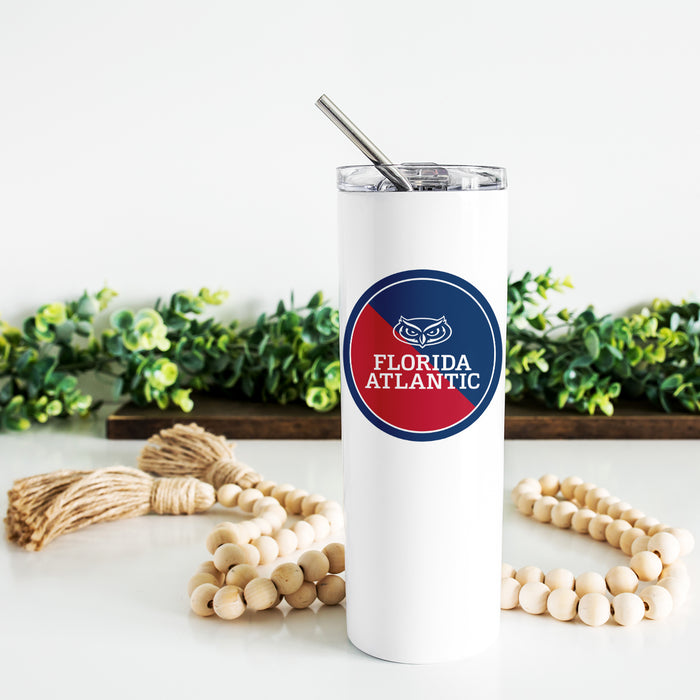 Florida Atlantic University Stainless Steel Skinny Tumbler 20 OZ
