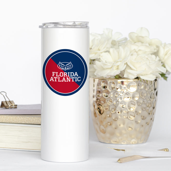 Florida Atlantic University Stainless Steel Skinny Tumbler 20 OZ