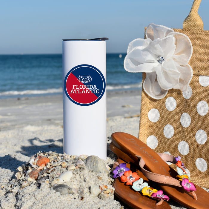 Florida Atlantic University Stainless Steel Skinny Tumbler 20 OZ