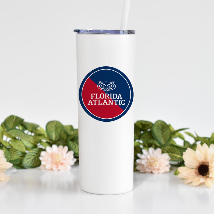 Florida Atlantic University Stainless Steel Skinny Tumbler 20 OZ