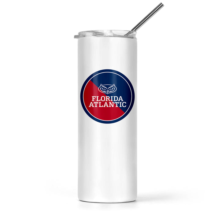 Florida Atlantic University Stainless Steel Skinny Tumbler 20 OZ