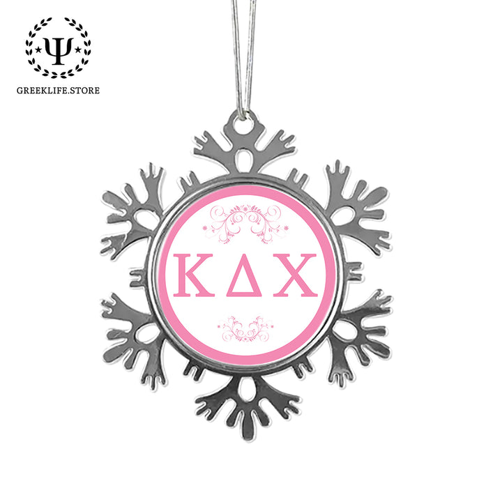 Kappa Delta Chi Christmas Ornament - Snowflake Metal