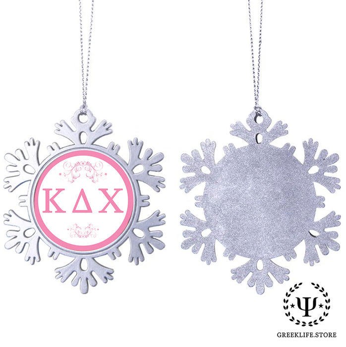 Kappa Delta Chi Christmas Ornament - Snowflake Metal