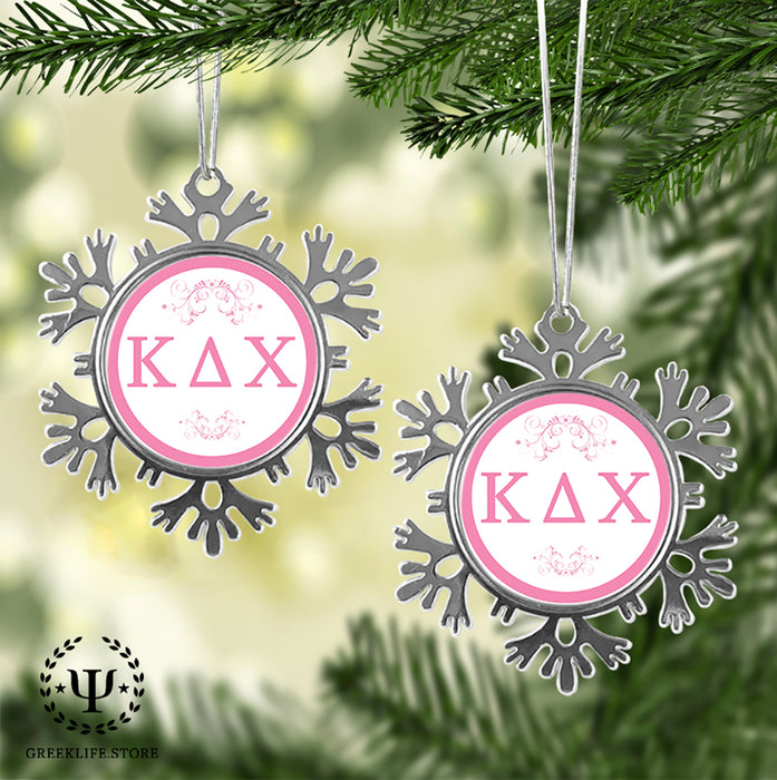 Kappa Delta Chi Christmas Ornament - Snowflake Metal