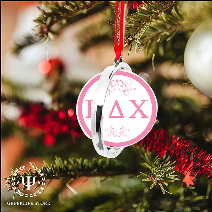 Kappa Delta Chi Christmas Reversible Flat Round Ornament