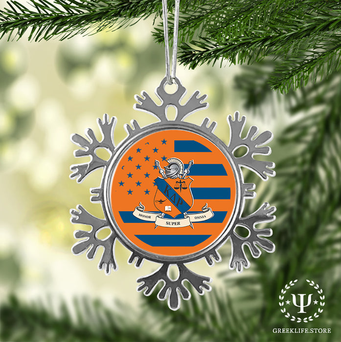 Kappa Delta Rho Christmas Ornament - Snowflake Metal