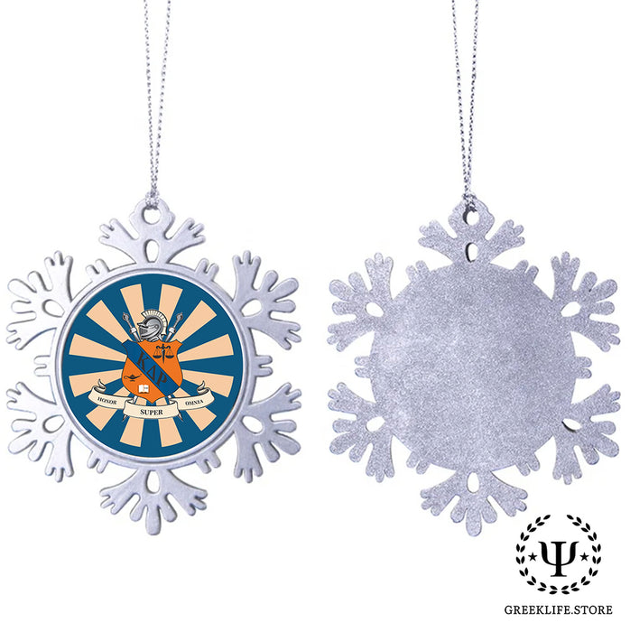 Kappa Delta Rho Christmas Ornament - Snowflake Metal