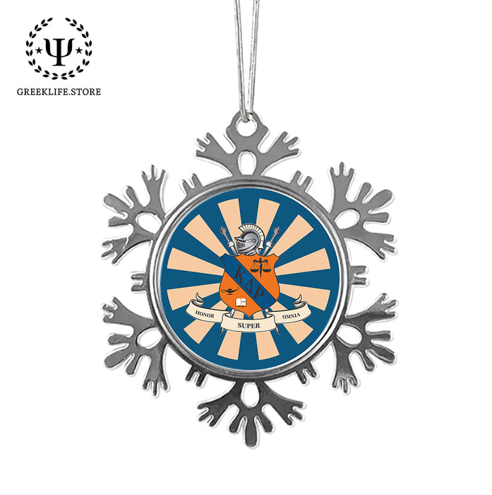 Kappa Delta Rho Christmas Ornament - Snowflake Metal