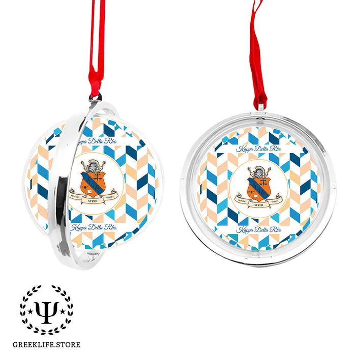 Kappa Delta Rho Christmas Reversible Flat Round Ornament