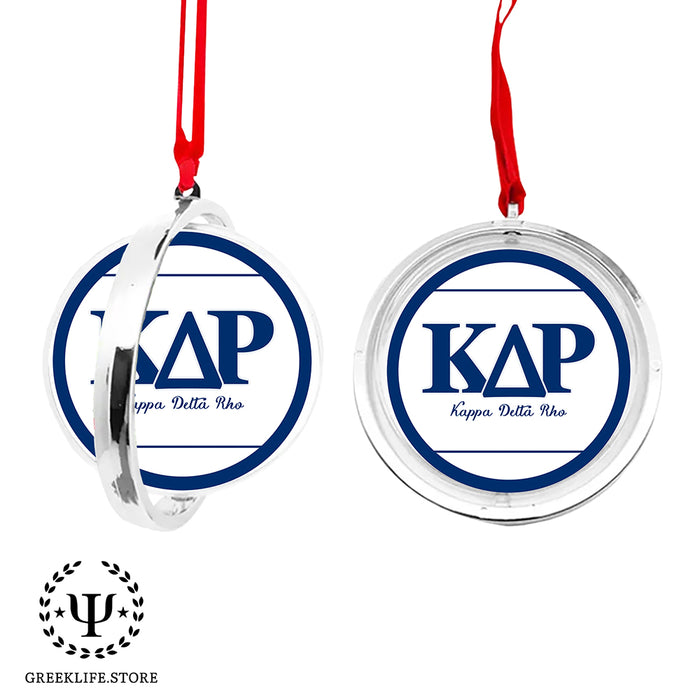 Kappa Delta Rho Christmas Reversible Flat Round Ornament