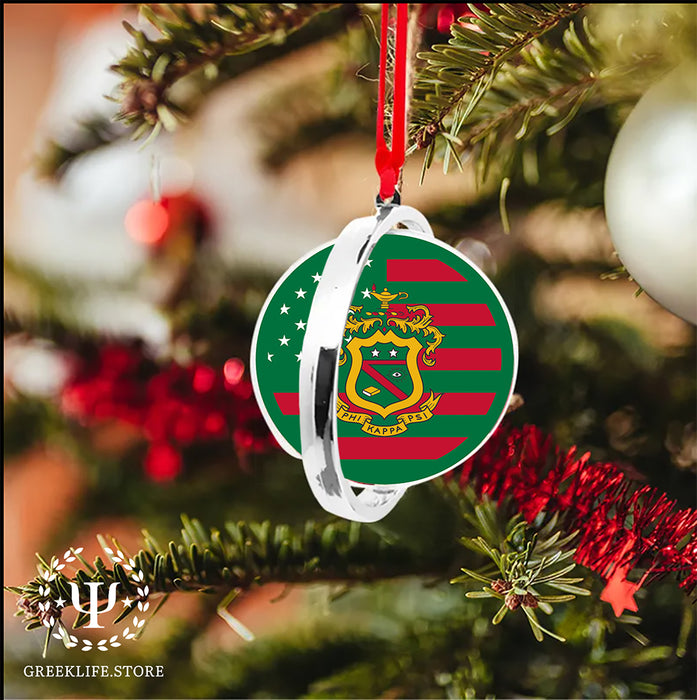 Phi Kappa Psi Christmas Reversible Flat Round Ornament
