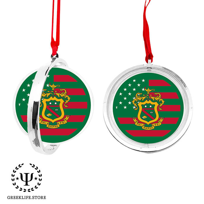 Phi Kappa Psi Christmas Reversible Flat Round Ornament