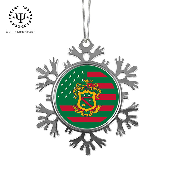 Phi Kappa Psi Christmas Ornament - Snowflake Metal