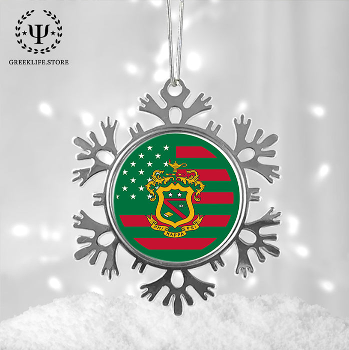 Phi Kappa Psi Christmas Ornament - Snowflake Metal