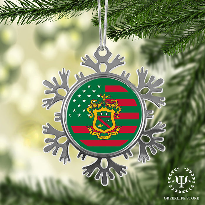Phi Kappa Psi Christmas Ornament - Snowflake Metal