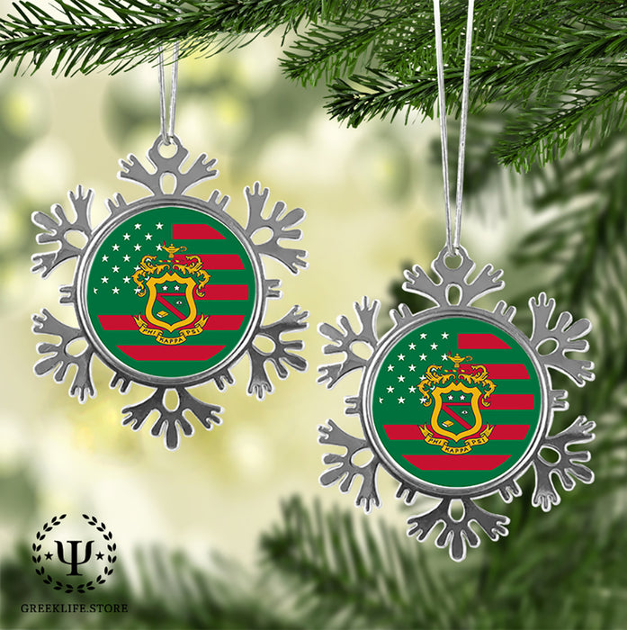Phi Kappa Psi Christmas Ornament - Snowflake Metal