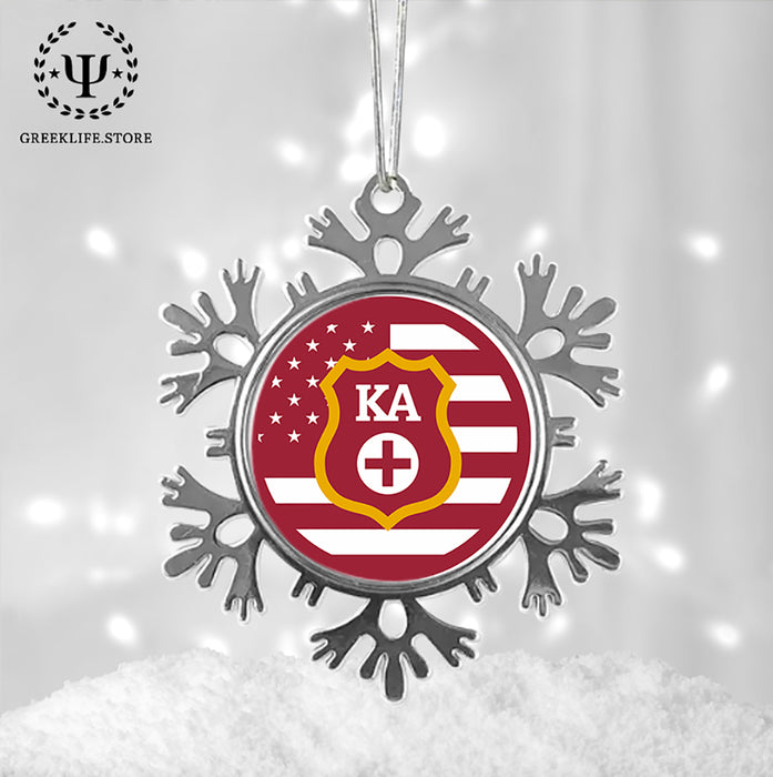Kappa Alpha Order Christmas Ornament - Snowflake Metal
