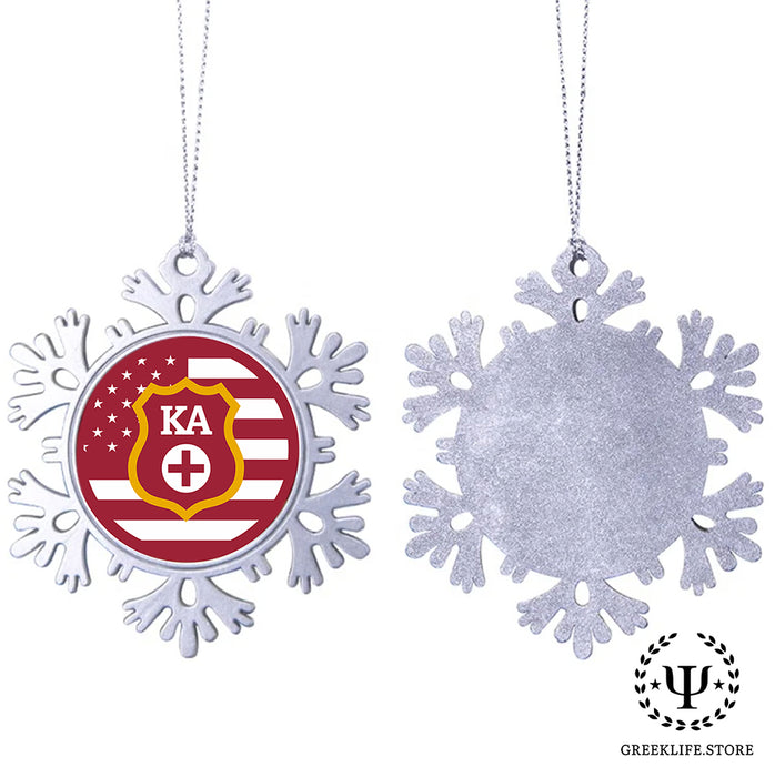 Kappa Alpha Order Christmas Ornament - Snowflake Metal
