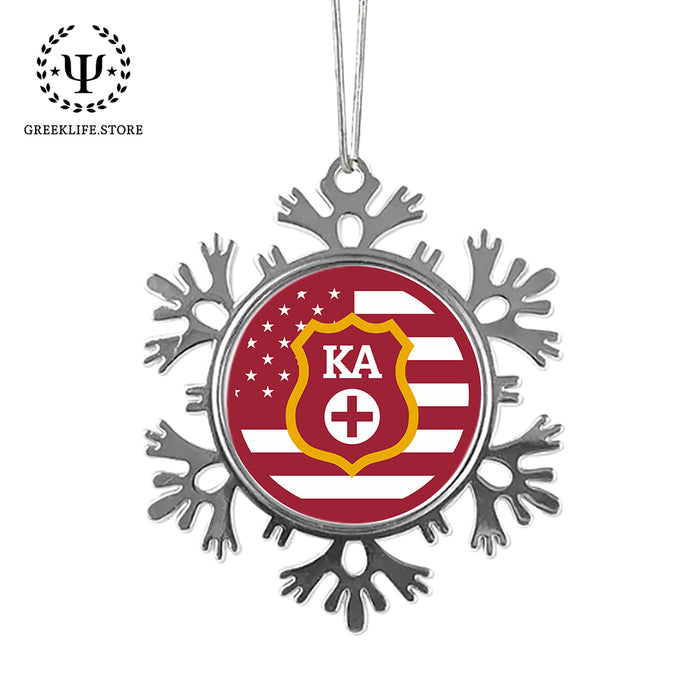 Kappa Alpha Order Christmas Ornament - Snowflake Metal