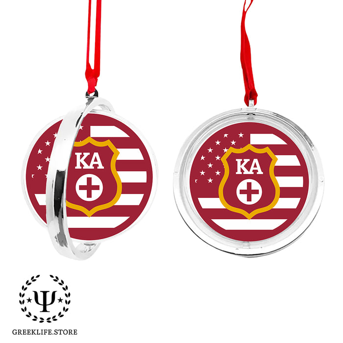 Kappa Alpha Order Christmas Reversible Flat Round Ornament